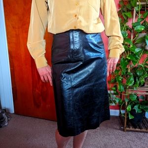 Banana Republic Leather skirt